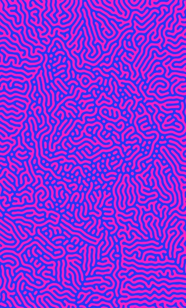 purple turing reaction diffusion pattern with abstract motion