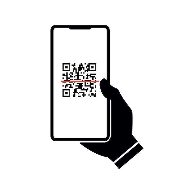 Qr code linkVector illustration isolated on white background