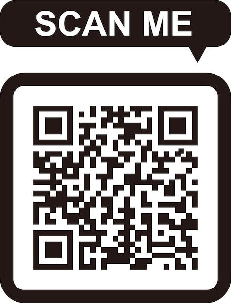 QR code scan icon Scan me frame QR code scan for smartphone