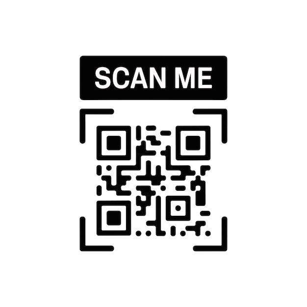 QR code with Scan Me instruction