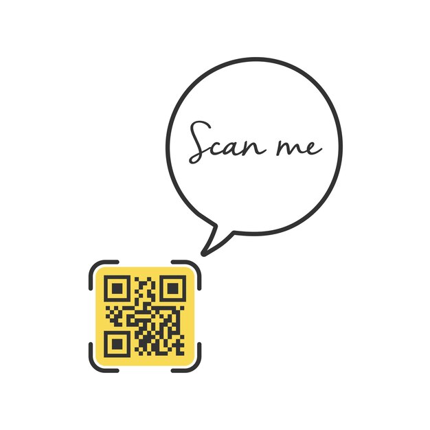 QR-kode for smarttelefon Innskrift skann meg med smarttelefonikon QR-kode for betaling