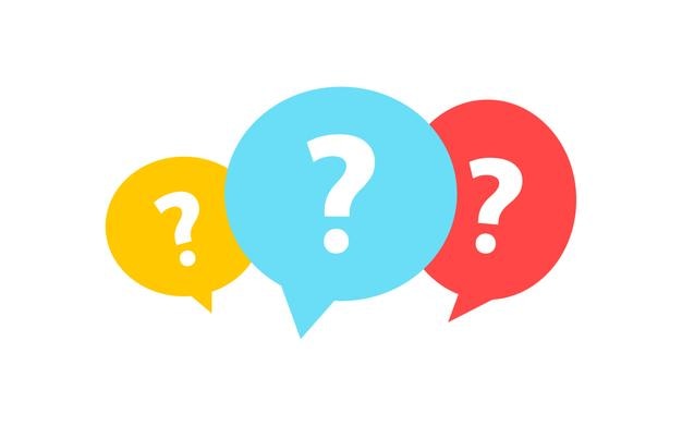 question flat icon doubt question mark speech bubble bewilderment help reaction internet attitude perception media color social network concept vector flat icon on a white background