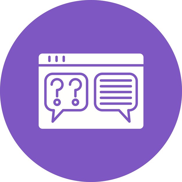 questions and answers icon vector image can be used for online education