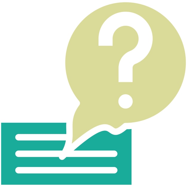 questions vector icon illustration of project management iconset