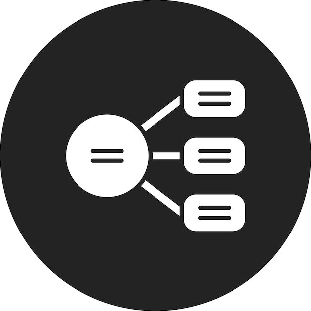 Radial List icon vector image Can be used for Infographic