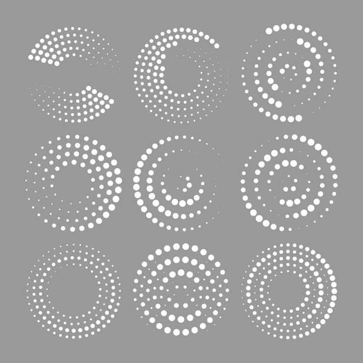 Vektor radial speed lines in circle form for comic books