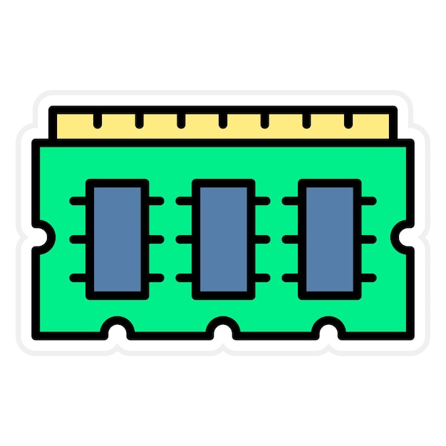 Ram icon vector image Can be used for Computer and Hardware
