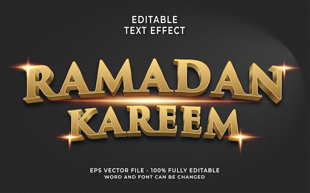 ramadan editable text effect
