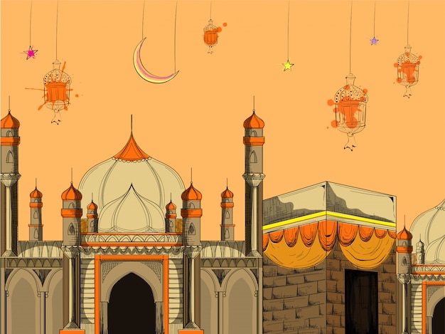 Ramadan Kareem-bakgrunn.