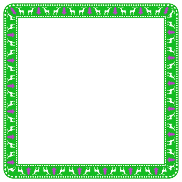 Ramme-**template** for julesesongfeiring, julekrans-konsept