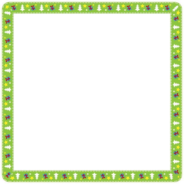Ramme-**template** for julesesongfeiring, julekrans-konsept