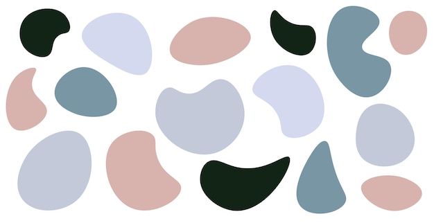 random blob shapes splat and fleck graphic vector design for posters