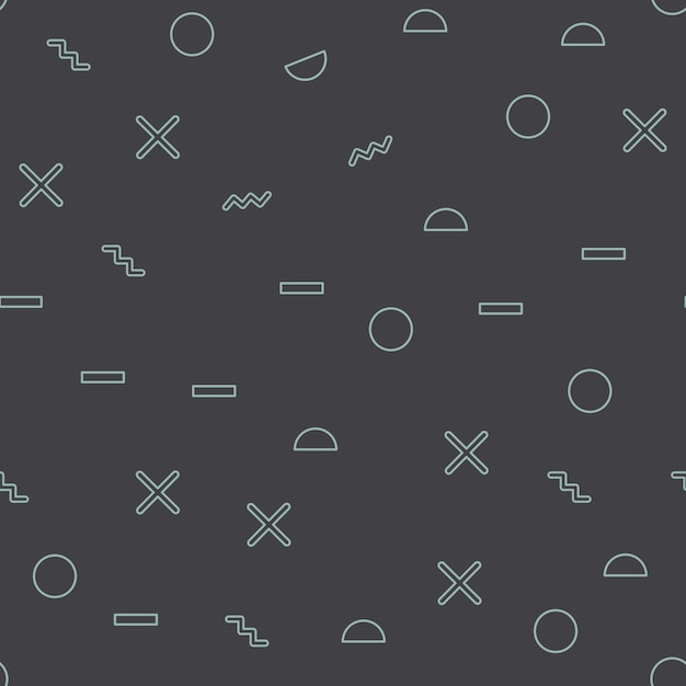 random geometric shape pattern in 80s, 90s retro style. abstract geometric background