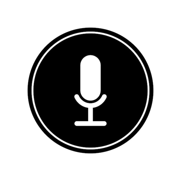 recording icon vector template illustration logo design