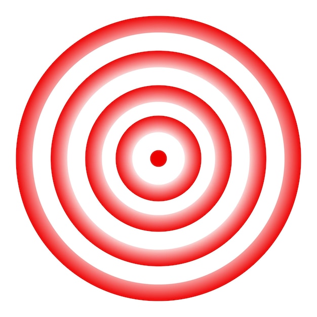 red and white concentric circles creating target effect background