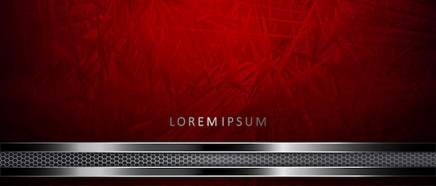 Red gradient texture composition narrow horizontal mesh border with border