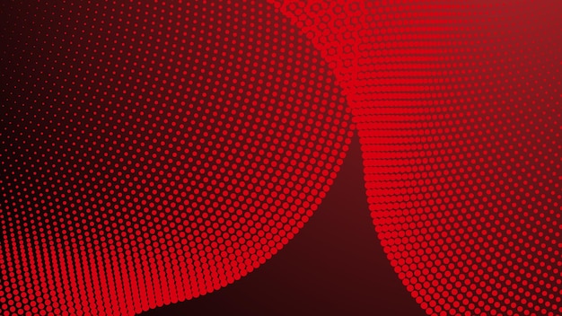 Red gradient with halftone abstract background for backdrop or presentation