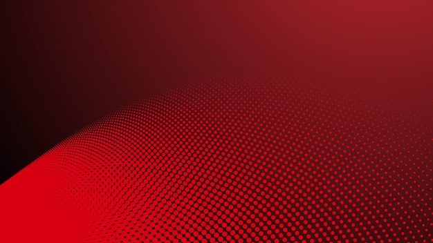 Red gradient with halftone abstract background for backdrop or presentation