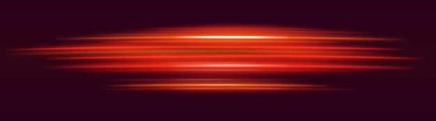 Red motion blur beam Dynamic horizontal streaks glowing red and orange light abstract motion effect futuristic energy speed visual modern lighting decor radiant design