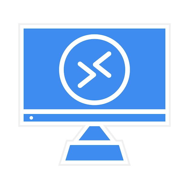 Remote Desktop icon vector image Can be used for Remote Working