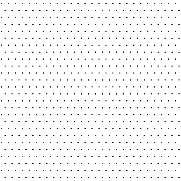 repeating black dots pattern on a white background