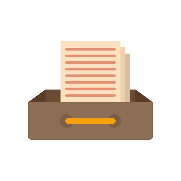 request archive folder icon flat illustration of request archive folder vector icon isolated on white background