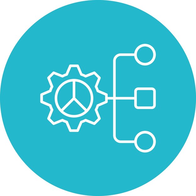 resource allocation icon vector image can be used for project management