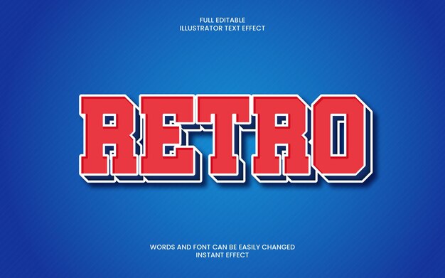 Retro tekst effekt