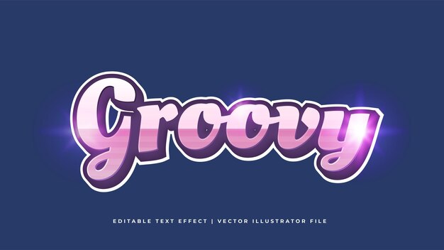 Retro vintage text effect template with 3d style editable font effect for illustrator