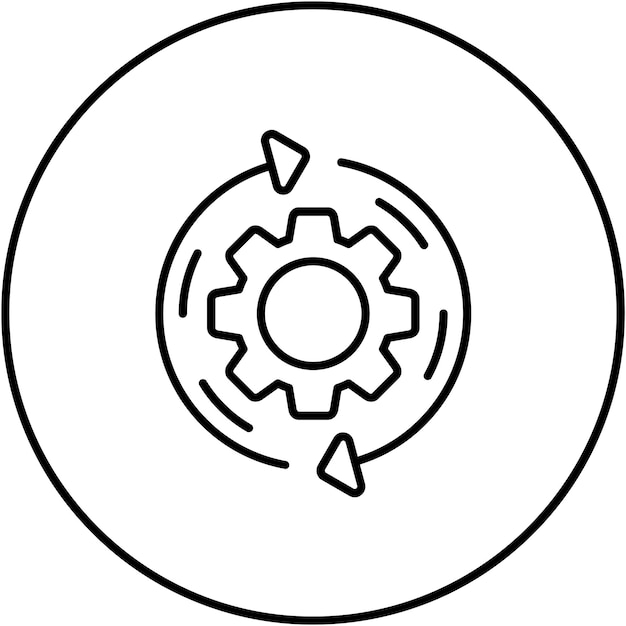 reverse engineering icon vector image can be used for data analytics