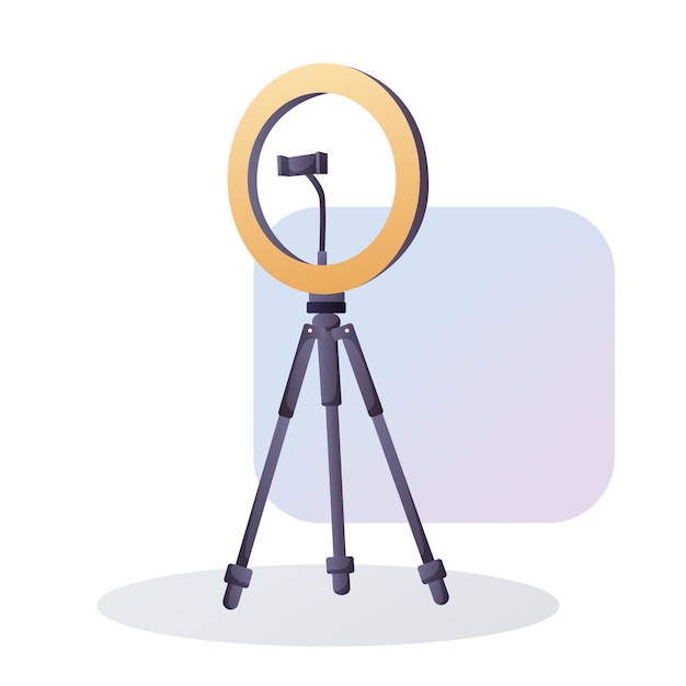 ring light with smartphone holder