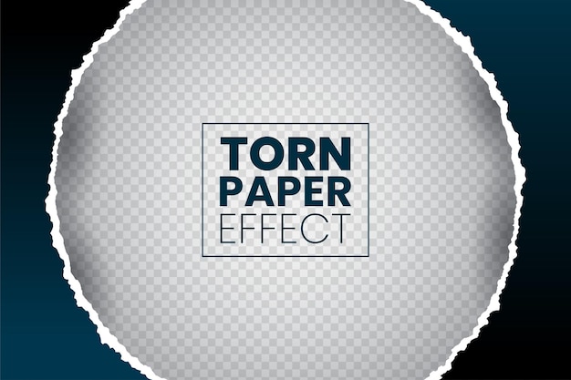ripped torn paper on transparent background vector