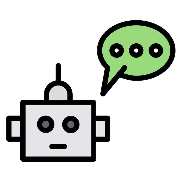 robot assistant icon vector image can be used for robotics