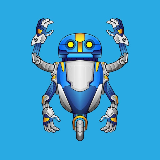 robot characters for kids robotic character with happy modern technology post and gestures