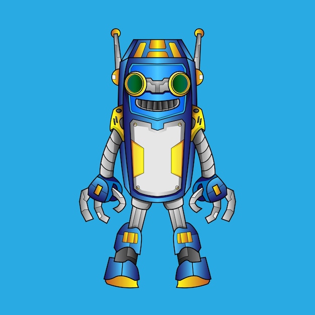 robot characters for kids robotic character with happy modern technology post and gestures