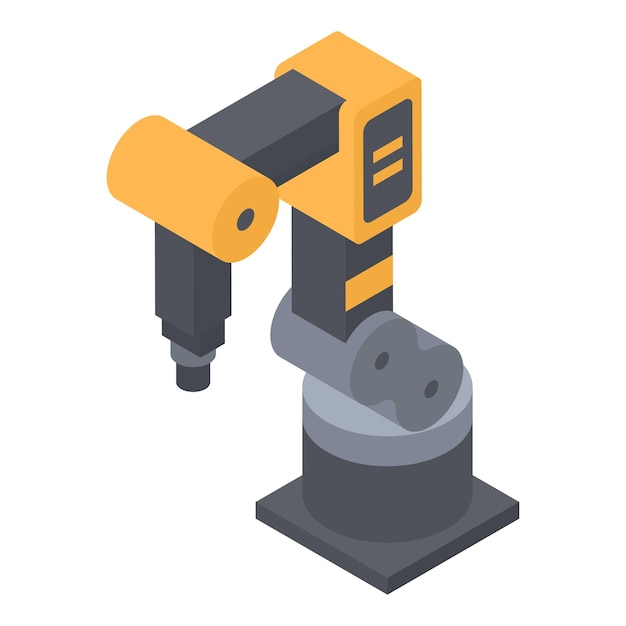 Robot hand icon Isometric of robot hand vector icon for web design isolated on white background