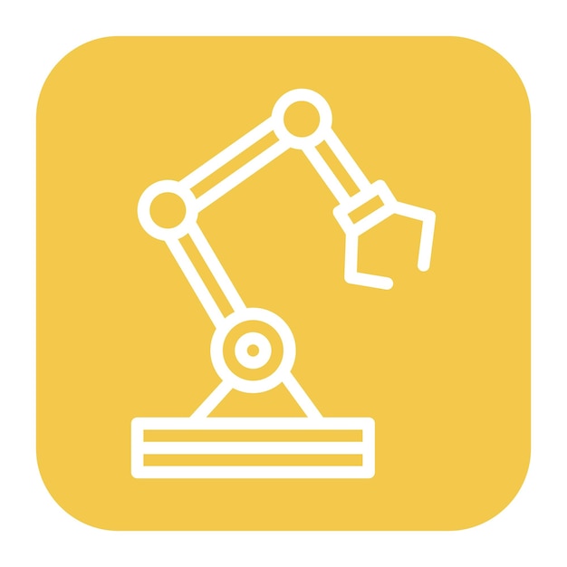 Robotic Arm icon vector image Can be used for Science Fiction