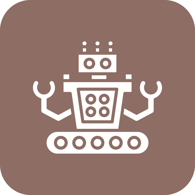 robotics icon vector image can be used for artificial intelligence