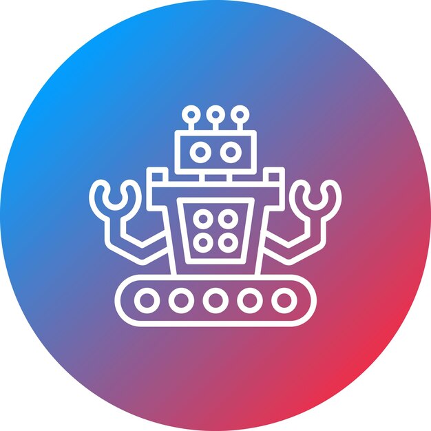 robotics icon vector image can be used for artificial intelligence
