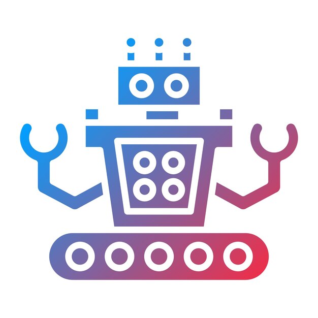 robotics icon vector image can be used for artificial intelligence