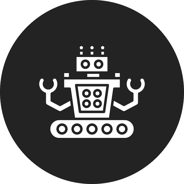 robotics icon vector image can be used for artificial intelligence