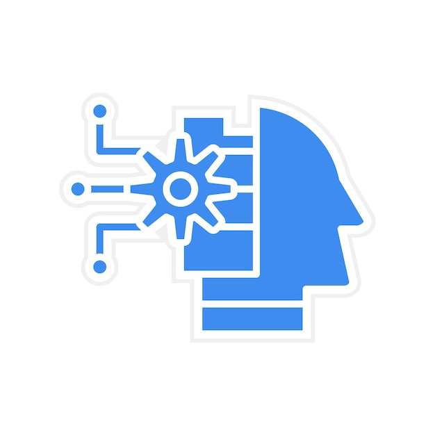 robotics icon vector image can be used for data analytics