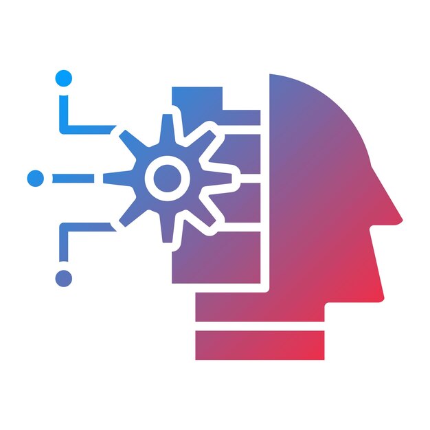 robotics icon vector image can be used for data analytics