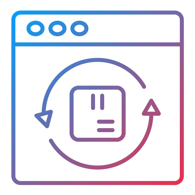 rotation icon vector image can be used for user experience