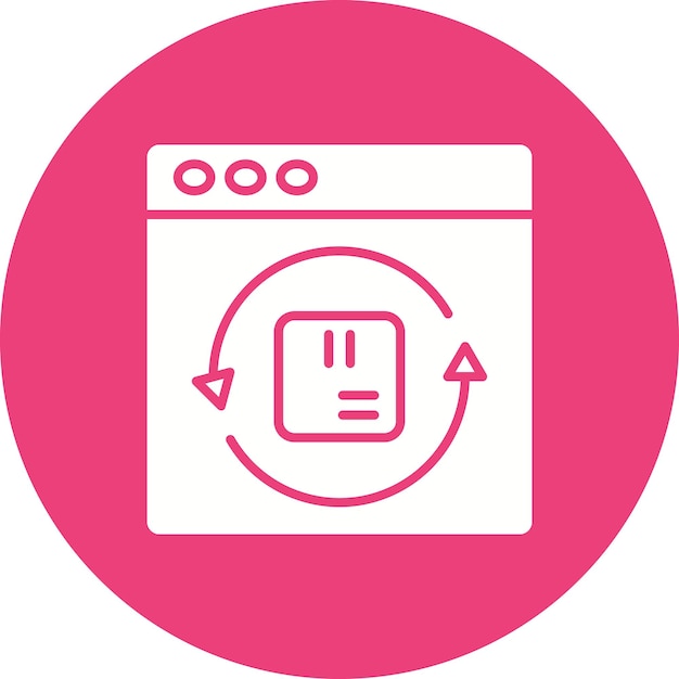 rotation icon vector image can be used for user experience
