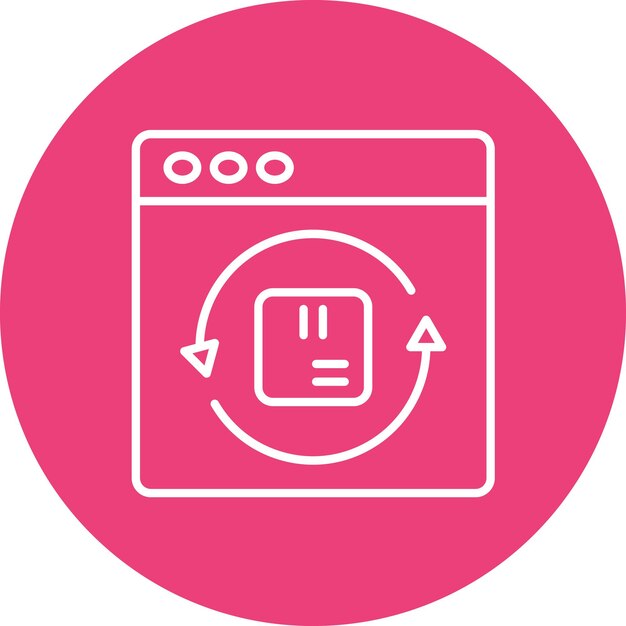 rotation icon vector image can be used for user experience