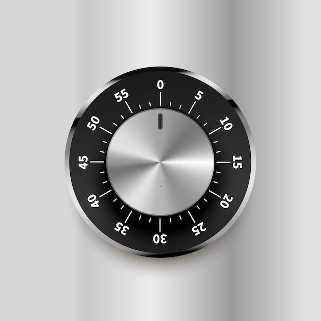 round safe lock with numbers on bright metallic background
