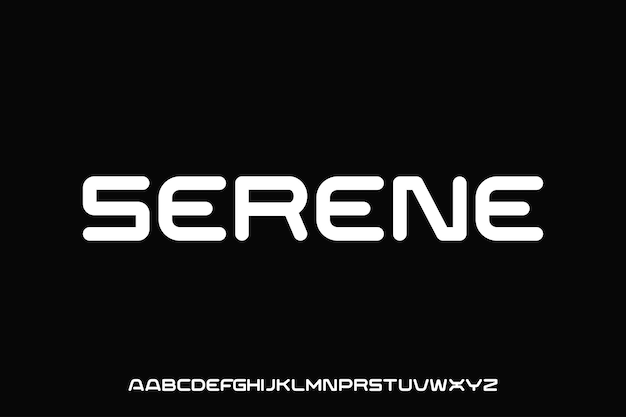 Rounded sans serif display font vector suitable for logo headline poster and many more