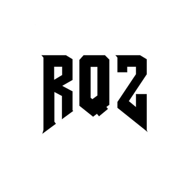 rqz letter logo design for technology company rqz logo design black and white color combination rqz logo rqz vector rqz design rqz icon rqz alphabet rqz typography logo design
