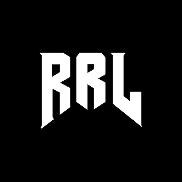RRL letter logo design for technology company RRL logo design black and white color combination RRL logo RRL vector RRL design RRL icon RRL alphabet RRL typography logo design